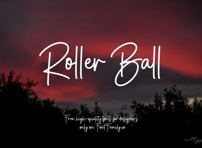 Roller Ball Font