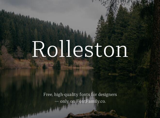 Rolleston Font