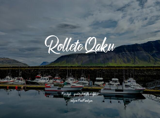 Rollete Qaku Font