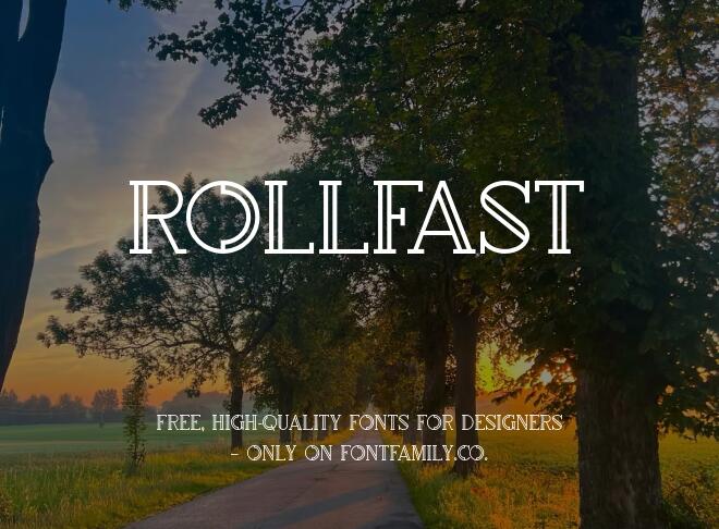 Rollfast Font