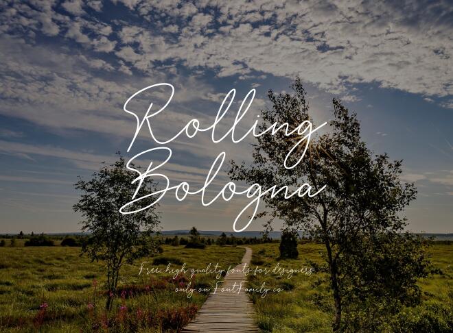 Rolling Bologna Font