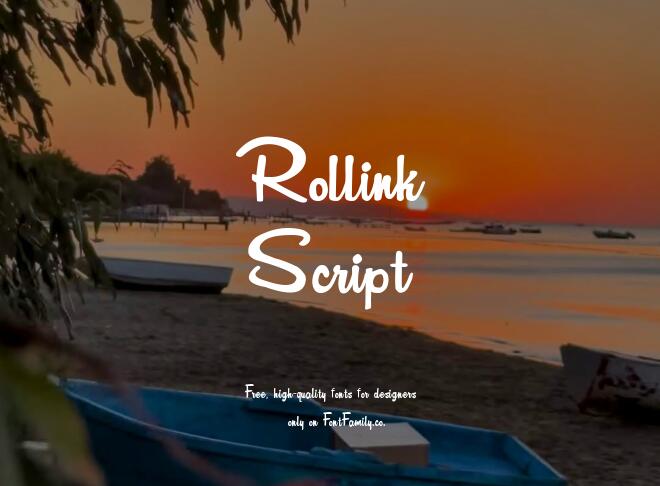 Rollink Script Font