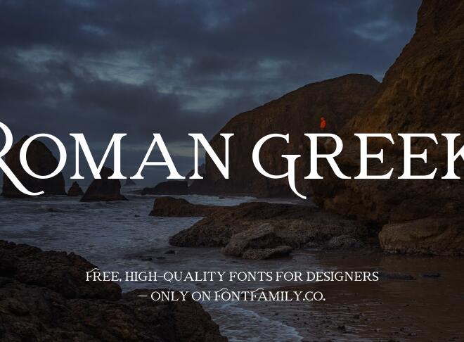 Roman Greek Font