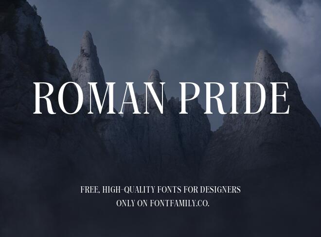 Roman Pride Font