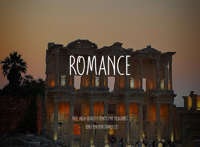 Romance Font