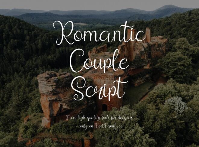 Romantic Couple Script Font