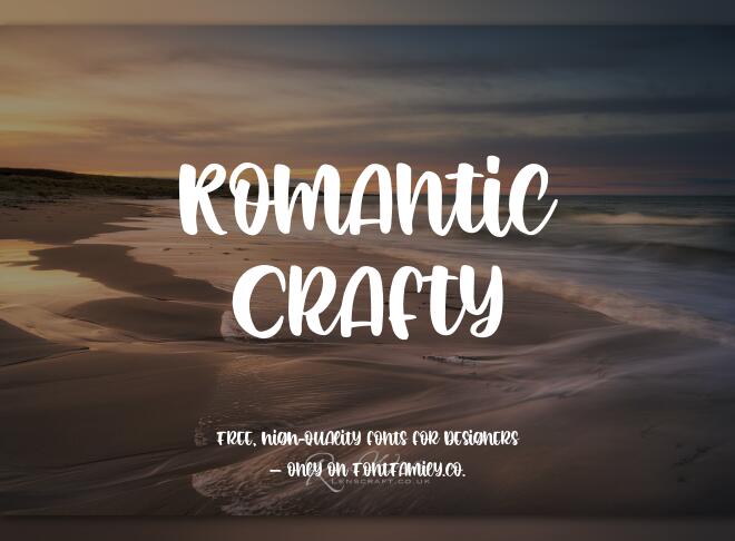 Romantic Crafty Font