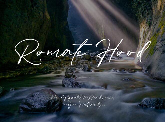 Romate Hood Font