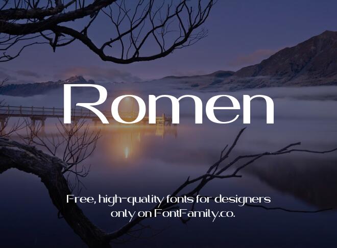 Romen Font