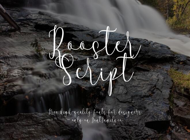 Rooster Script Font