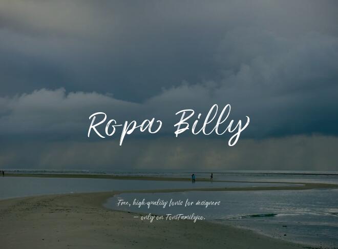 Ropa Billy Font