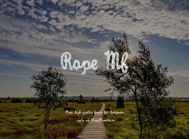 Rope Mf Font