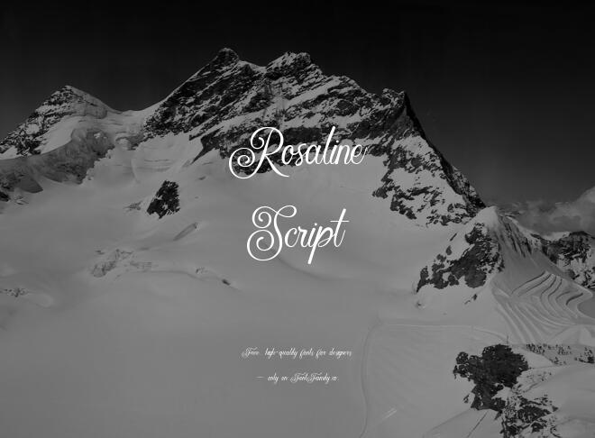Rosaline Script Font