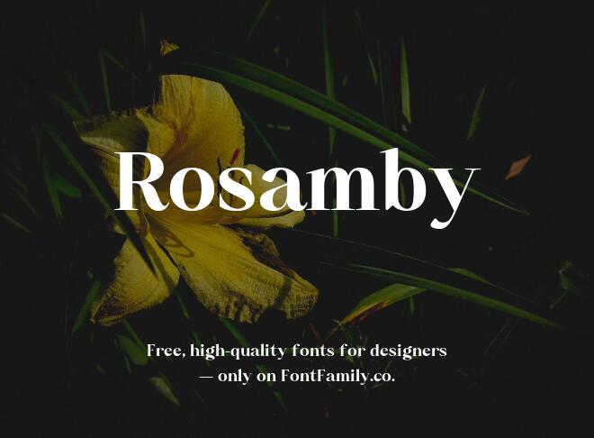 Rosamby Font