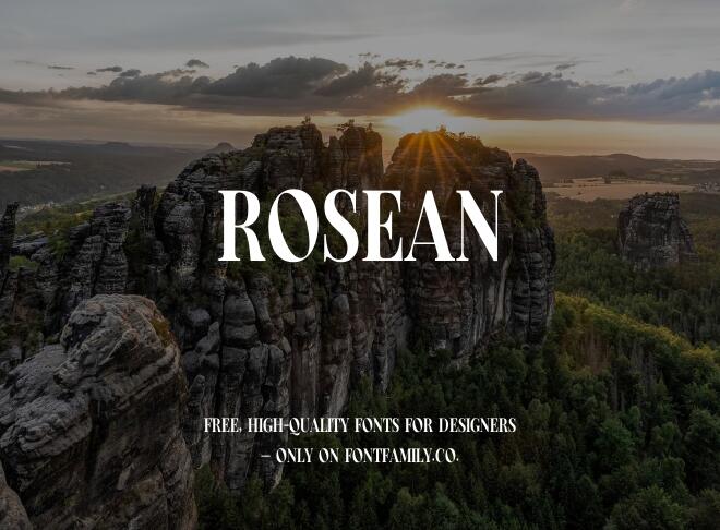 Rosean Font