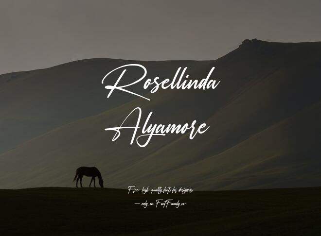 Rosellinda Alyamore Font