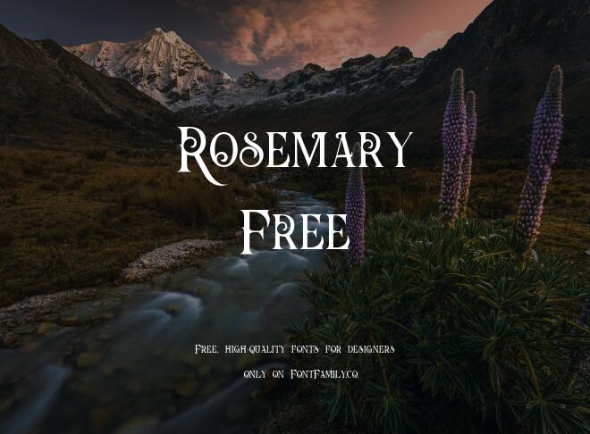 Rosemary Free Font