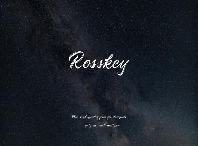 Rosskey Font