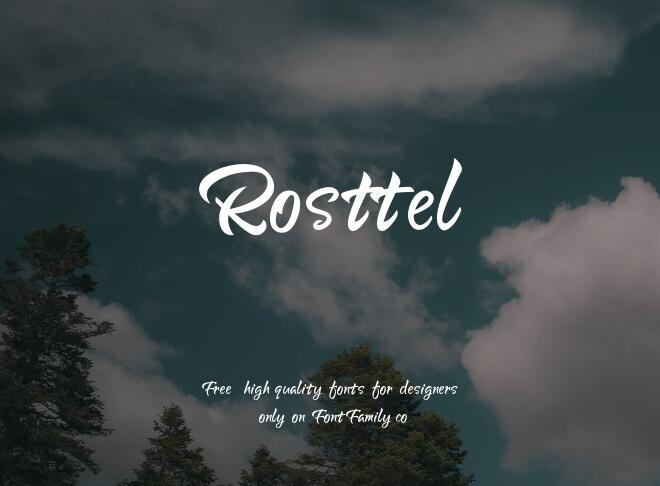 Rosttel Font