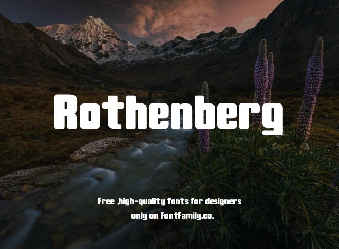 Rothenberg Font