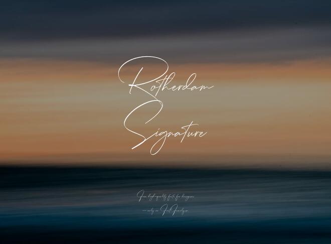 Rotherdam Signature Font