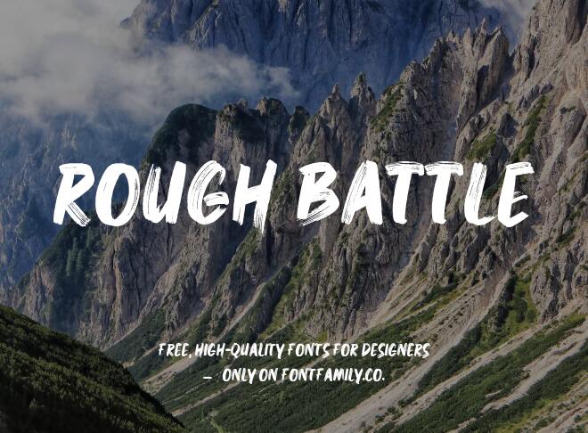 Rough Battle Font