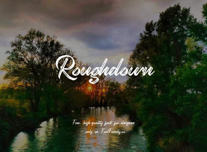 Roughdown Font