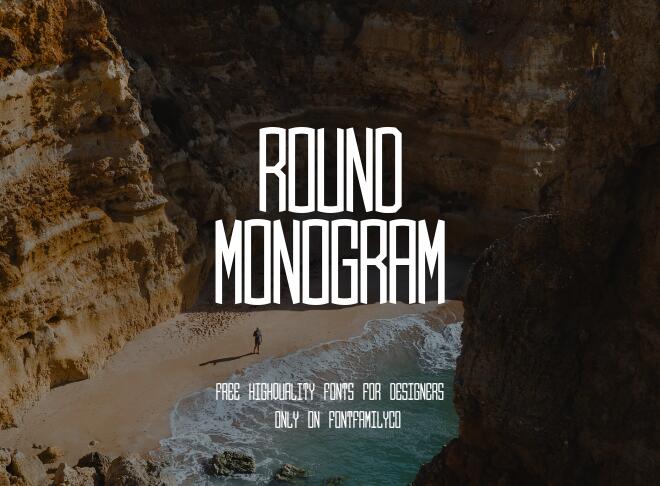 Round Monogram Font
