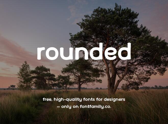 Rounded Font