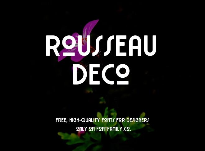 Rousseau Deco Font
