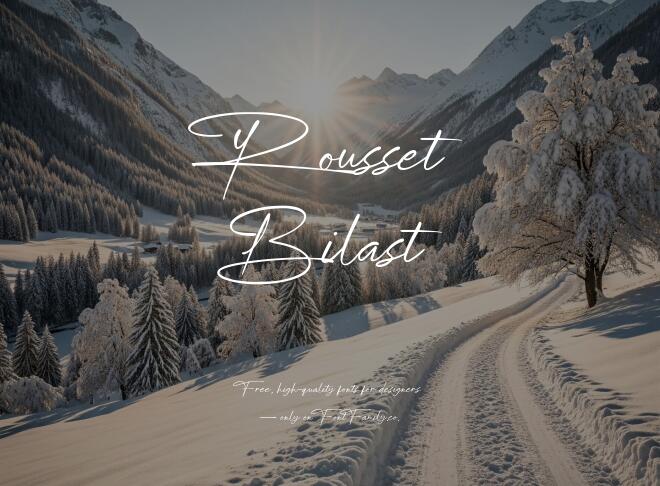 Rousset Bilast Font