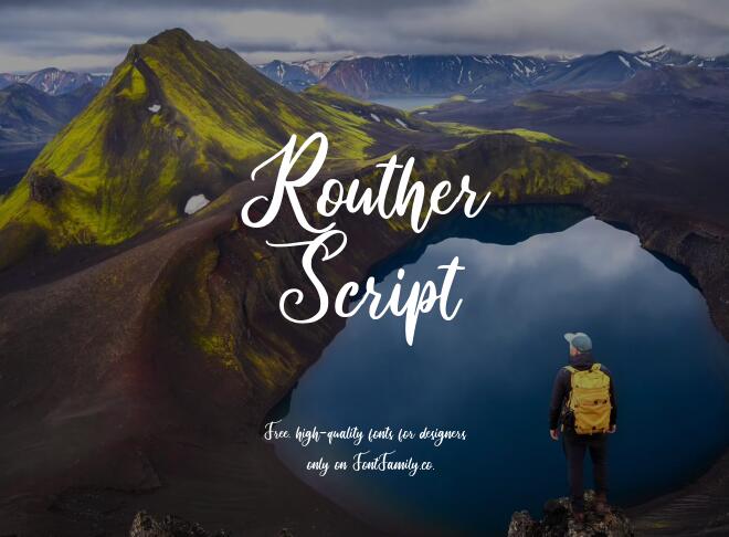 Routher Script Font