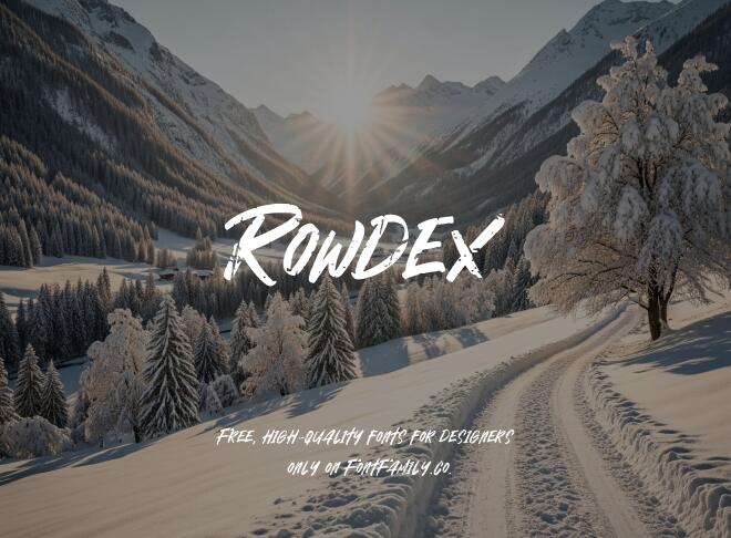 Rowdex Font