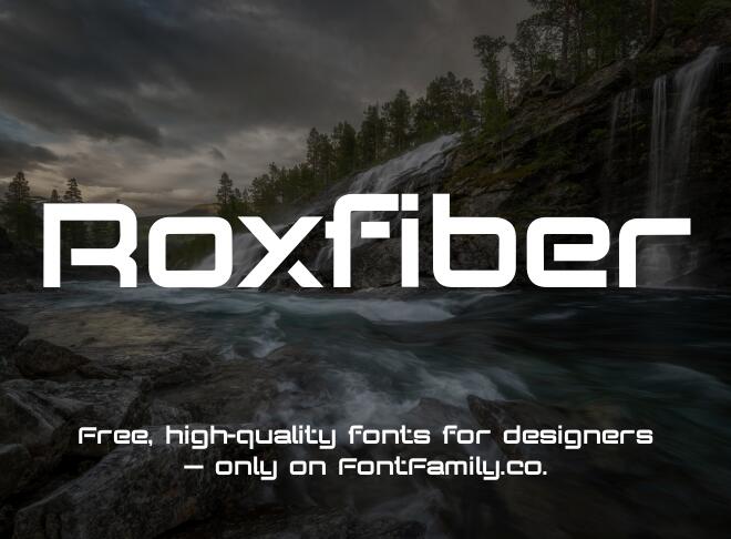 Roxfiber Font