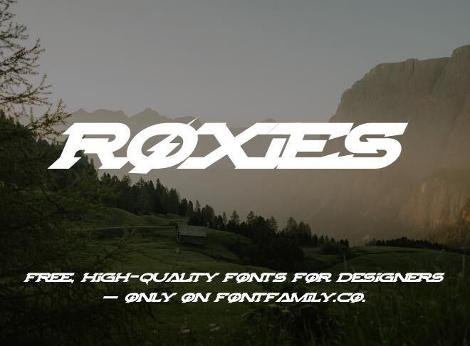 Roxies Font