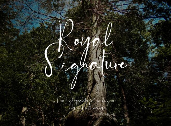 Royal Signature Font