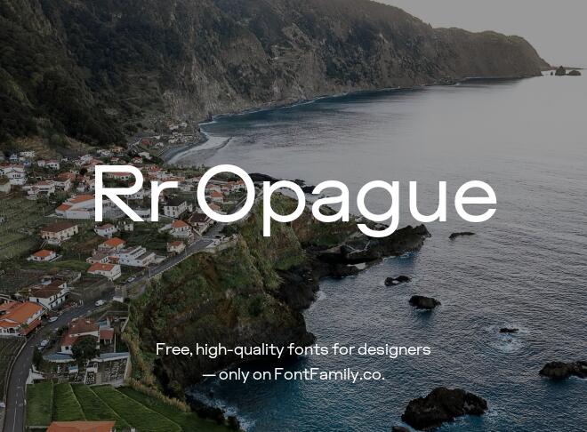 Rr Opague Font Family