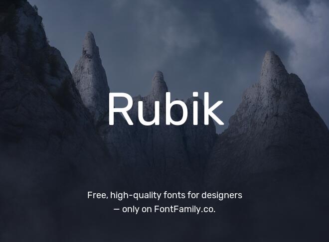 Rubik Font