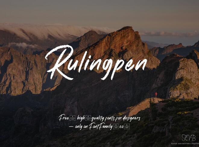 Rulingpen Font