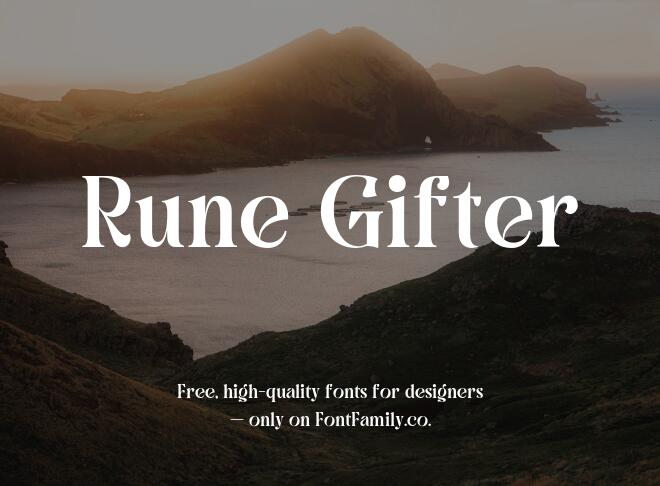 Rune Gifter Font