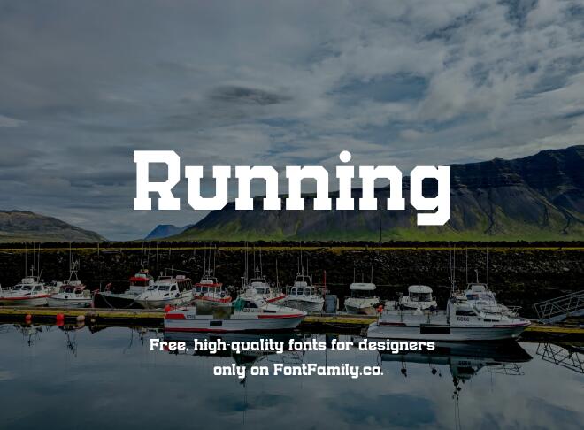 Running Font