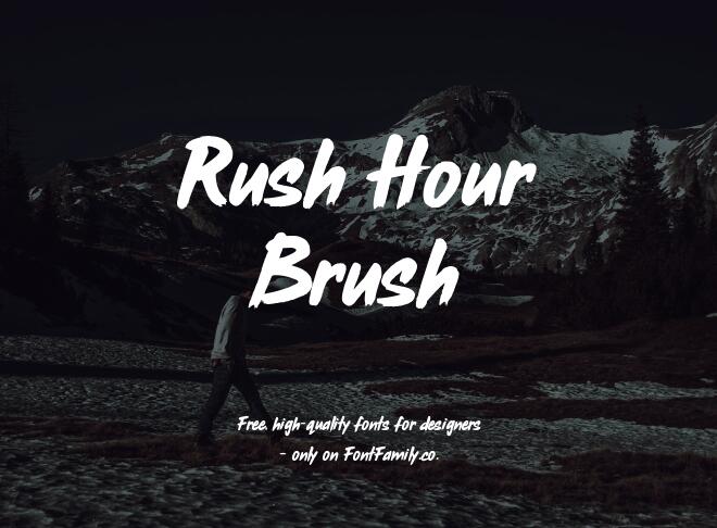 Rush Hour Brush Font