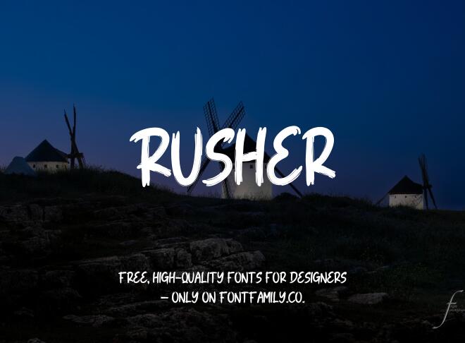 Rusher Font