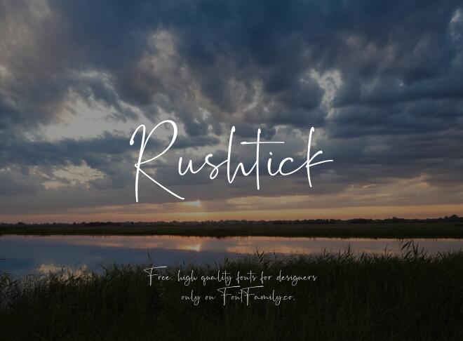 Rushtick Font