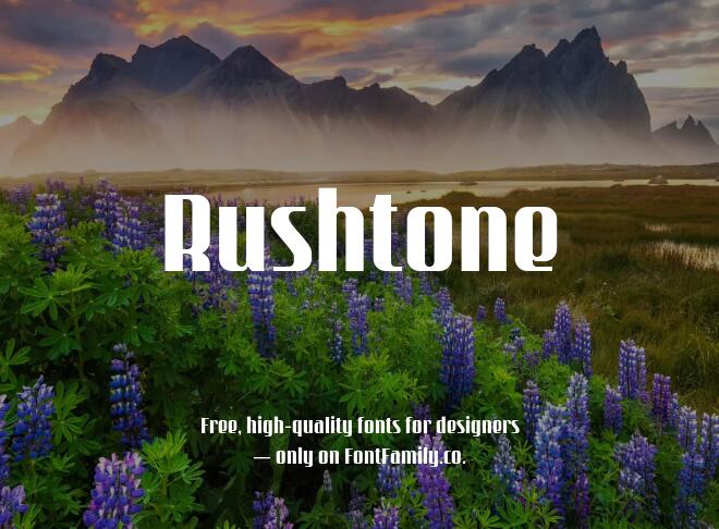 Rushtone Font
