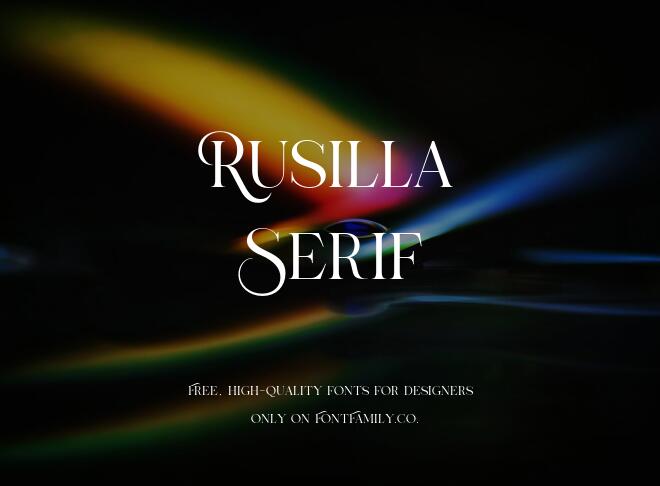 Rusilla Serif Font