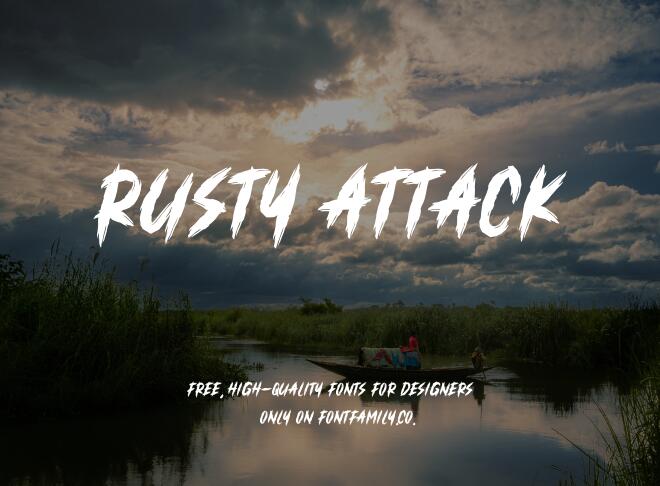 Rusty Attack Font