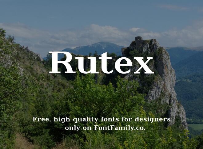 Rutex Font