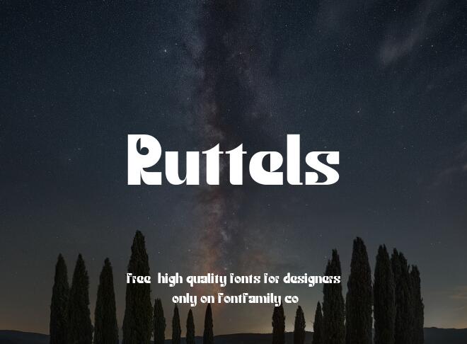 Ruttels Font