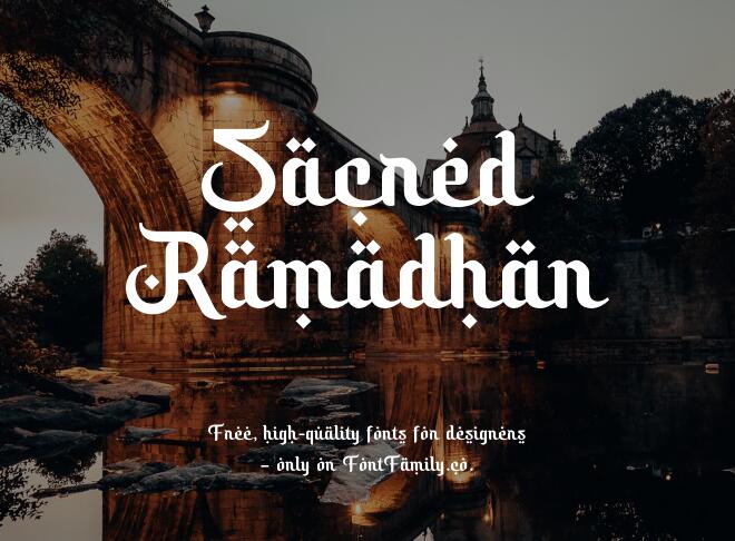 Sacred Ramadhan Font